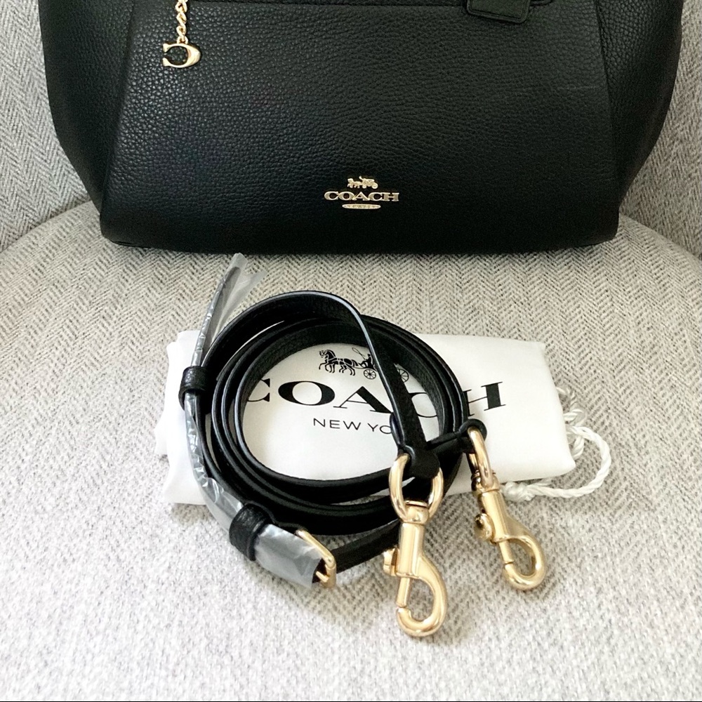 Coach Elise Satchel Pebble Leather Crossbody Shoulder Bag - Picture 11 of 14